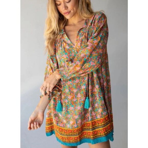 ✨Natural Life Dara V-Neck Mini Sz XL Dress✨ - Picture 1 of 11